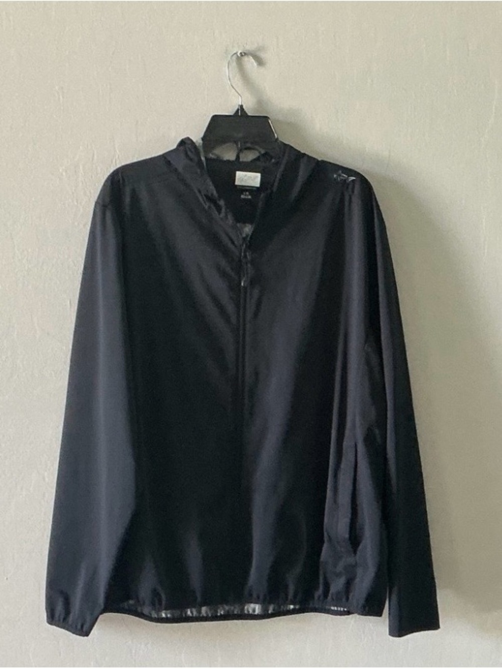 Greg Norman Men's Weatherknit Full-Zip Rain Jacket Black Size L Golf Coat